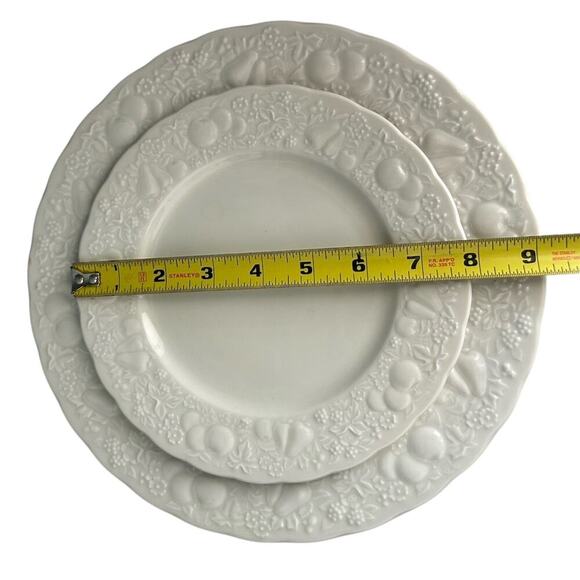 Bounty Dinner Lunch Plate Set Harmony House Fine China 3516 Japan Fruit Leaf - Picture 3 of 9